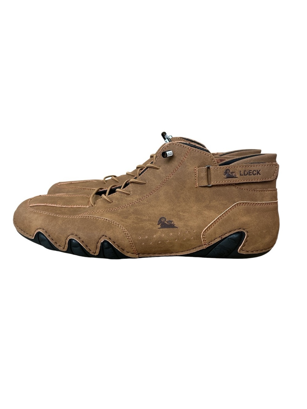 LDECK Men's Brown Chukka Driving Boots - Picture 4 of 10
